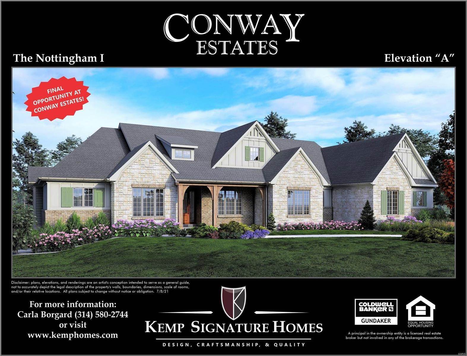Single Family Homes for Sale at 345 Upper Conway Estates Court Town and Country, Missouri 63141 United States